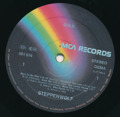 Steppenwolf : Gold (Their Great Hits) (LP, Comp, RE)