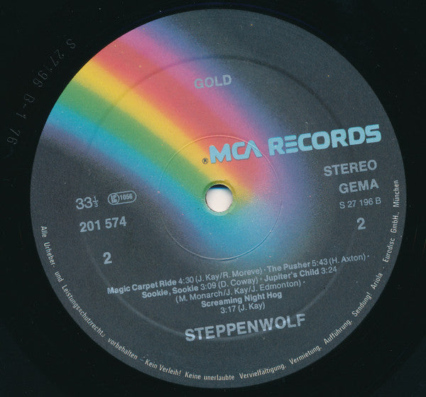 Steppenwolf : Gold (Their Great Hits) (LP, Comp, RE)
