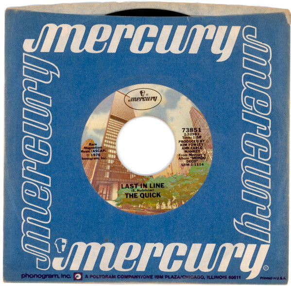 The Quick (3) : Rag Doll / Last In Line (7", Single)