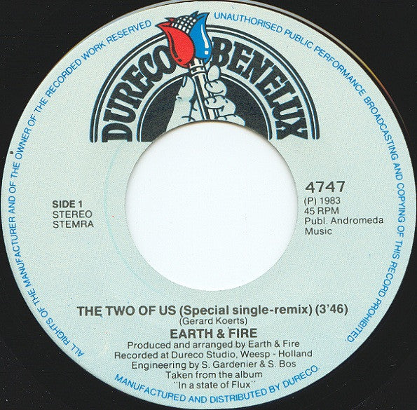 Earth & Fire* : The Two Of Us (Special Single-Remix) (7", Single)