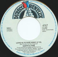 Earth & Fire* : The Two Of Us (Special Single-Remix) (7", Single)