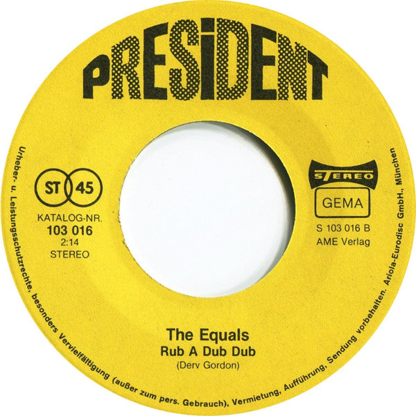 The Equals : Viva Bobby Joe / Rub A Dub Dub (7", Single)