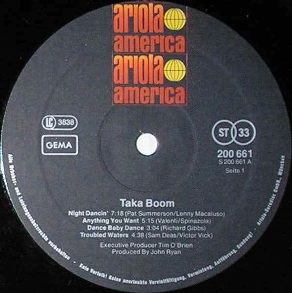 Taka Boom : Taka Boom (LP, Album)