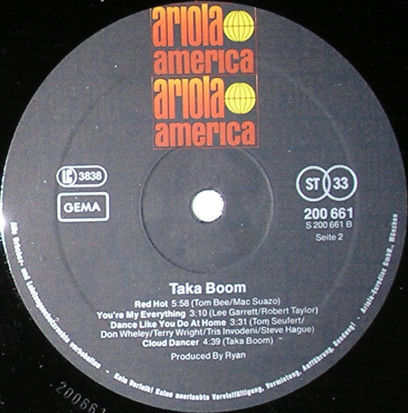 Taka Boom : Taka Boom (LP, Album)