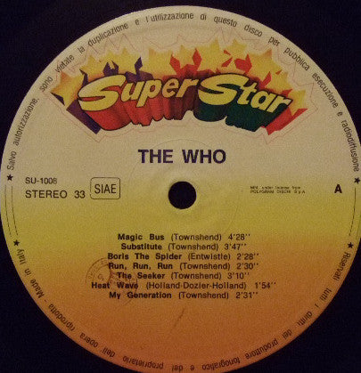 The Who : Greatest Hits (LP, Comp, RE)