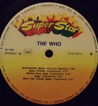 The Who : Greatest Hits (LP, Comp, RE)