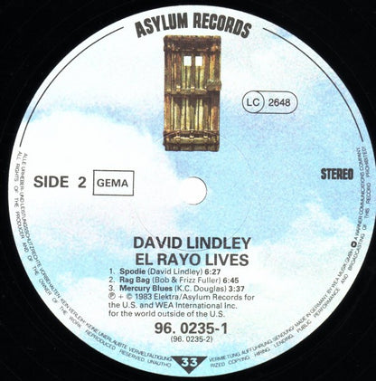 David Lindley And El Rayo-X : El Rayo Live (LP, Album)