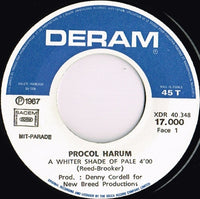 Procol Harum : A Whiter Shade Of Pale (7", Single, RE, Pri)