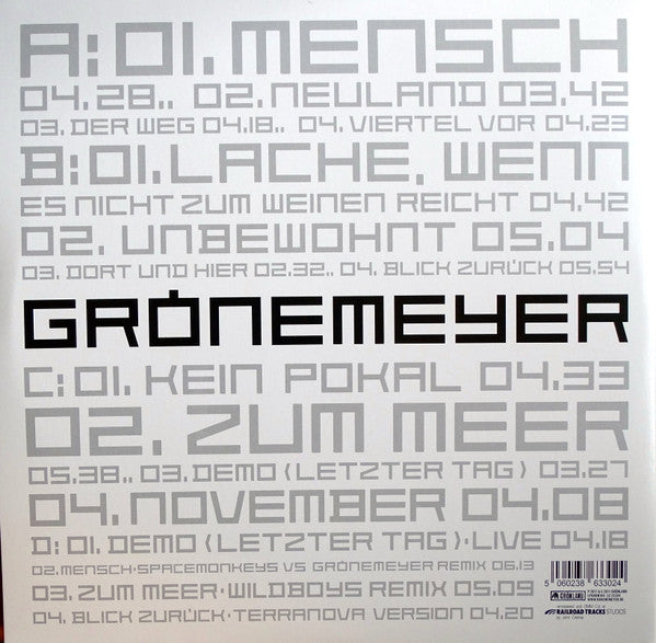 Herbert Grönemeyer : Mensch (2xLP, Album, RE, RM, 180)