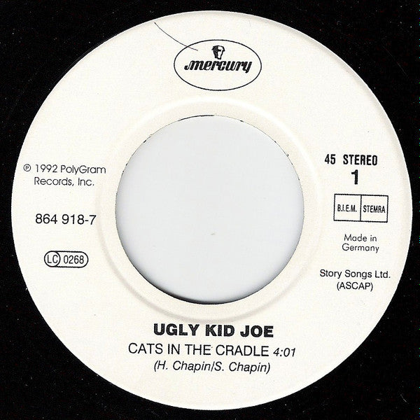 Ugly Kid Joe : Cats In The Cradle (7", Single, Whi)