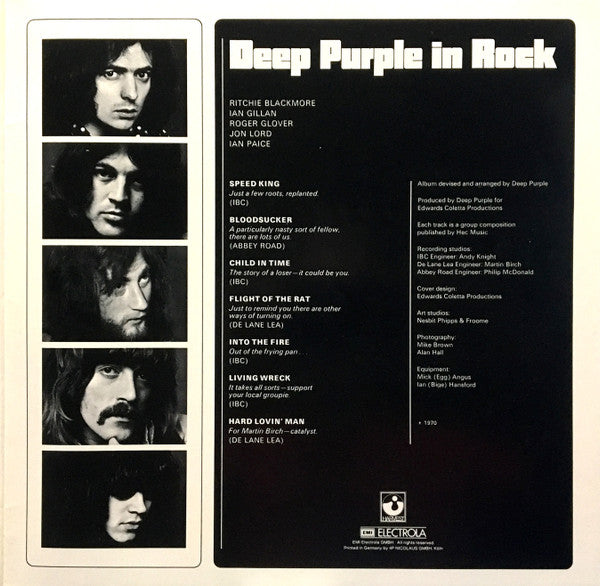 Deep Purple : In Rock (LP, Album, RP)