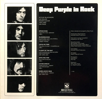 Deep Purple : In Rock (LP, Album, RP)
