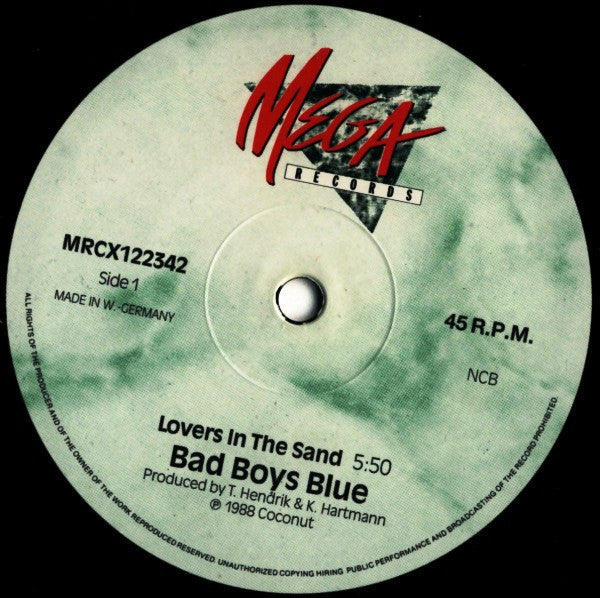 Bad Boys Blue : Lovers In The Sand (12", Maxi)