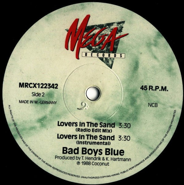 Bad Boys Blue : Lovers In The Sand (12", Maxi)