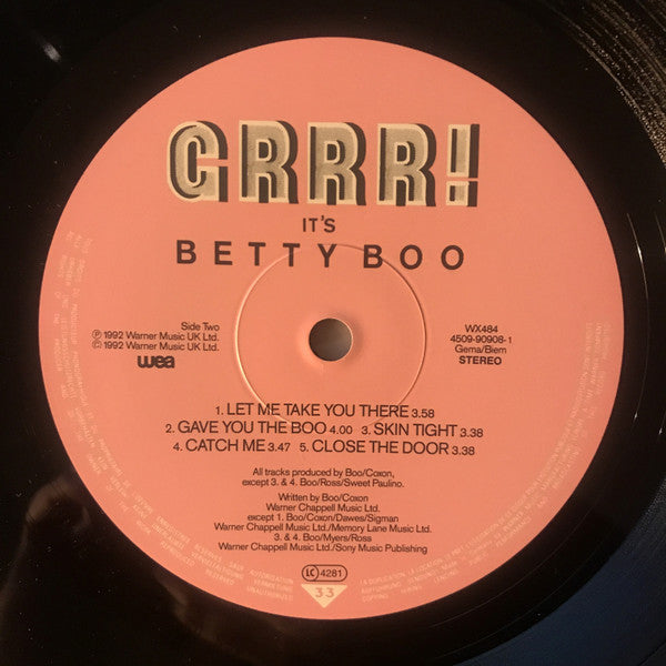 Betty Boo : Grrr! It's Betty Boo (LP, Album)