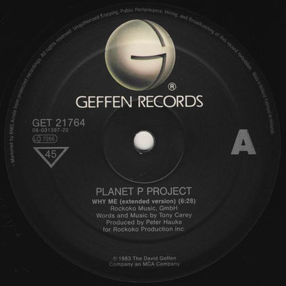 Planet P Project : Why Me? (12")