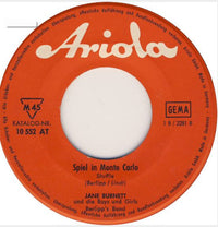 Jane Burnett* : Boyfriend / Spiel In Monte Carlo (7", Single)