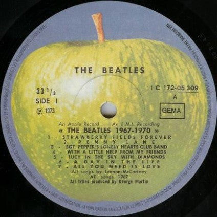 The Beatles : 1967-1970 (2xLP, Comp, Fre)