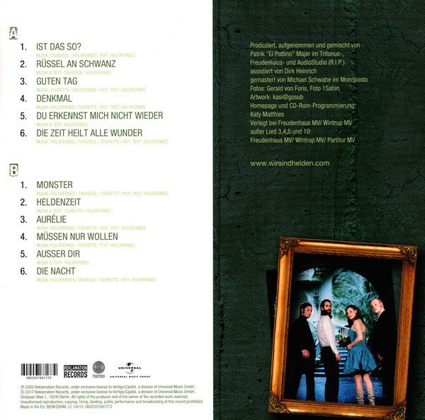 Wir Sind Helden : Die Reklamation (LP, Album, RE, Cle)
