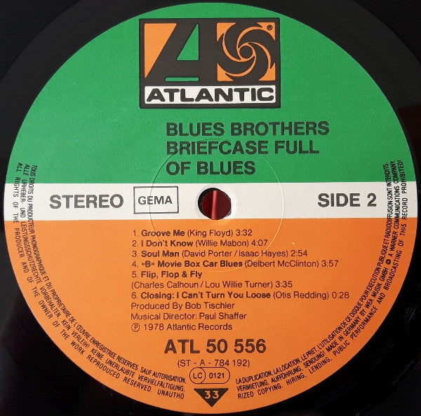 The Blues Brothers : Briefcase Full Of Blues (LP, Album, RE)