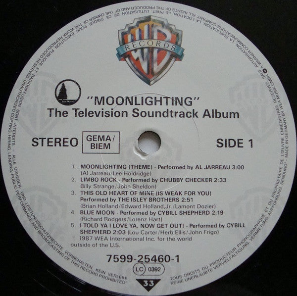 Various : Moonlighting (The Television Soundtrack Album) (LP, Album, Comp)