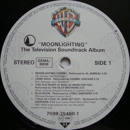 Various : Moonlighting (The Television Soundtrack Album) (LP, Album, Comp)