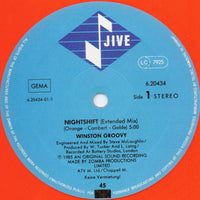 Winston Groovy : Nightshift (12", Maxi, Red)