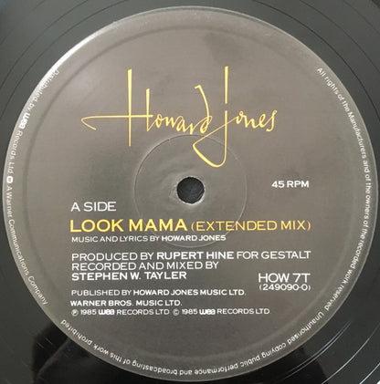 Howard Jones : Look Mama (Extended Mix) (12", Single, PRS)