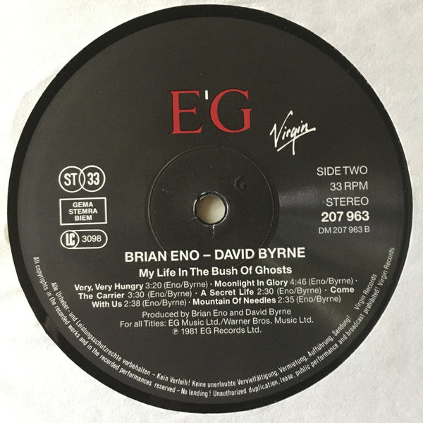 Brian Eno - David Byrne : My Life In The Bush Of Ghosts (LP, Album, RE)