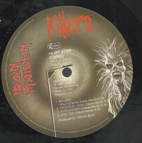 Iron Maiden : Killers (LP, Album)