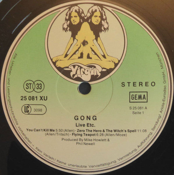 Gong : Live Etc. (2xLP, Album)
