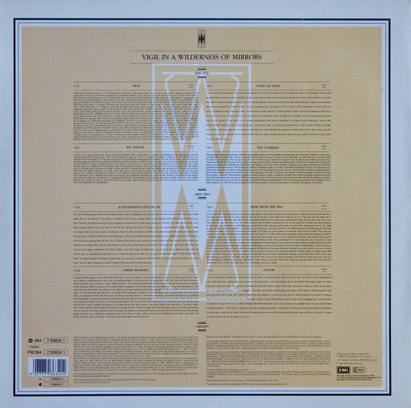 Fish : Vigil In A Wilderness Of Mirrors (LP, Album, Gat)