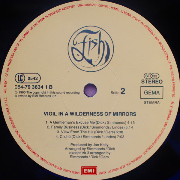 Fish : Vigil In A Wilderness Of Mirrors (LP, Album, Gat)