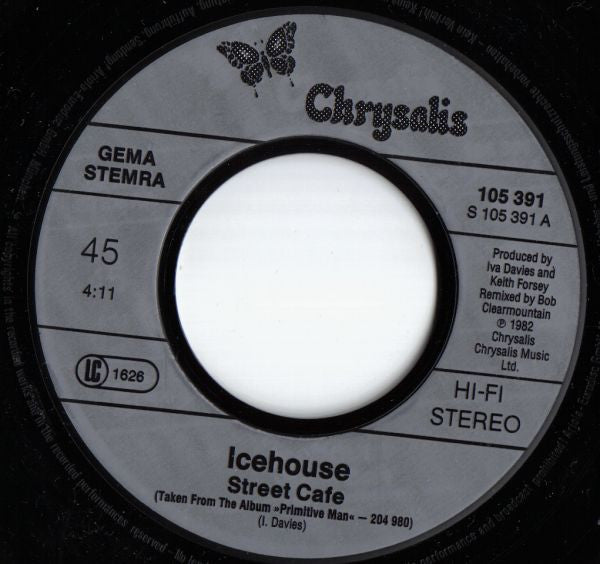 Icehouse : Street Café (7", Single)