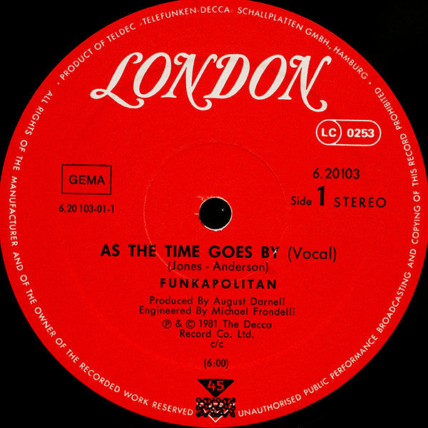 Funkapolitan : As The Time Goes By (12")