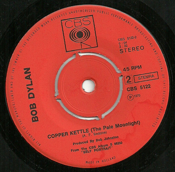 Bob Dylan : Wigwam (7")