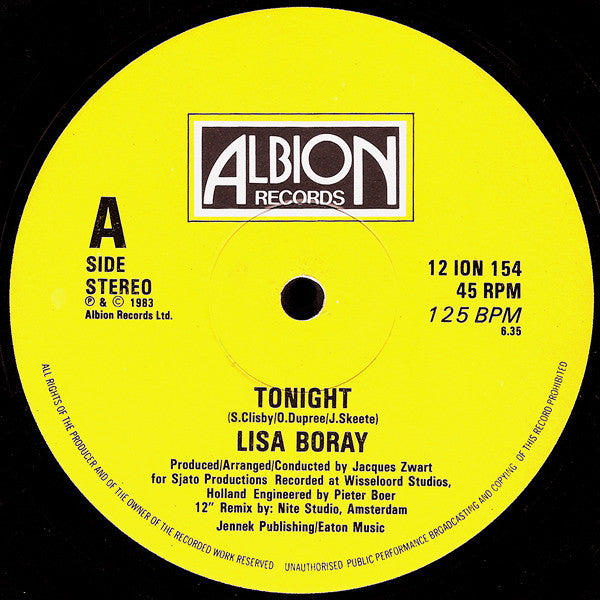 Lisa Boray : Tonight (12")