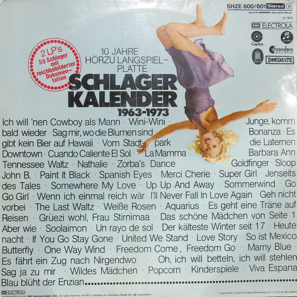 Various : Schlager Kalender 1963-1973 (2xLP, Comp)
