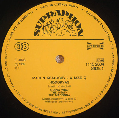 Martin Kratochvíl & Jazz Q : Hodokvas = Feast (LP, Album, RP)