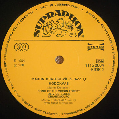 Martin Kratochvíl & Jazz Q : Hodokvas = Feast (LP, Album, RP)