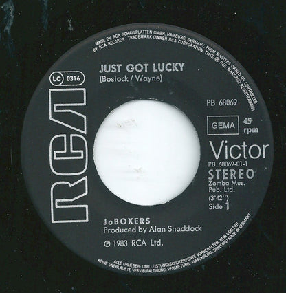 JoBoxers : Just Got Lucky (7", Single)