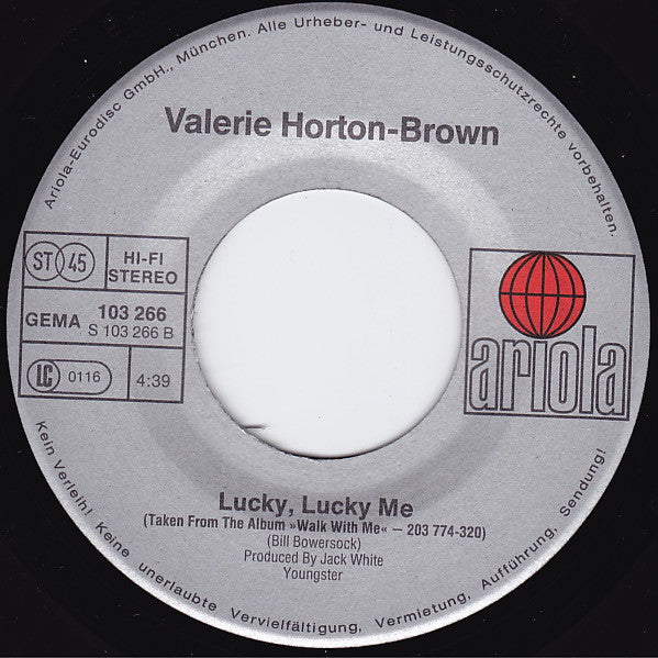 Valerie Horton-Brown : Something's Burning (7", Single)