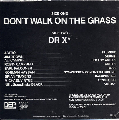 UB 40* : Don't Walk On The Grass (7", Single)