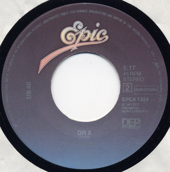 UB 40* : Don't Walk On The Grass (7", Single)