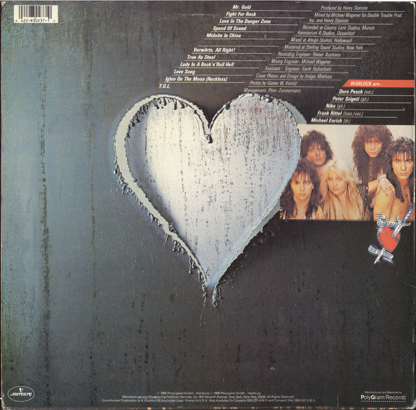 Warlock (2) : True As Steel (LP, Album)