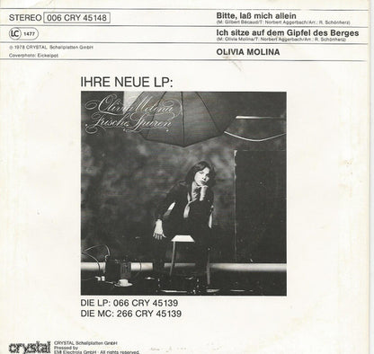 Olivia Molina : Bitte, Lass Mich Allein (7", Single)