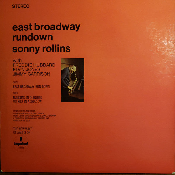 Sonny Rollins : East Broadway Run Down (LP, Album,  Ga)