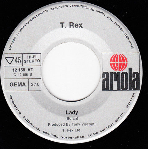 T. Rex : Metal Guru (7", Single)