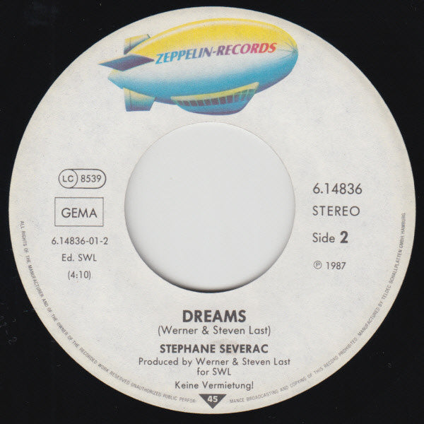 Stephane Sévérac : Hold On (7", Single, Promo)