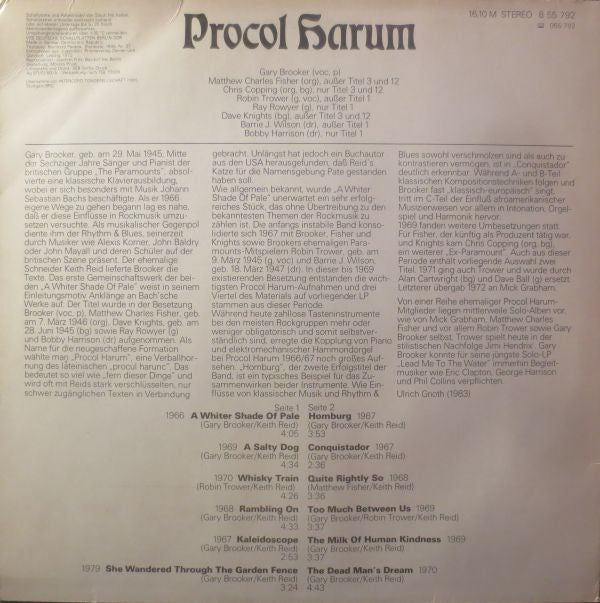 Procol Harum : Procol Harum (LP, Comp)